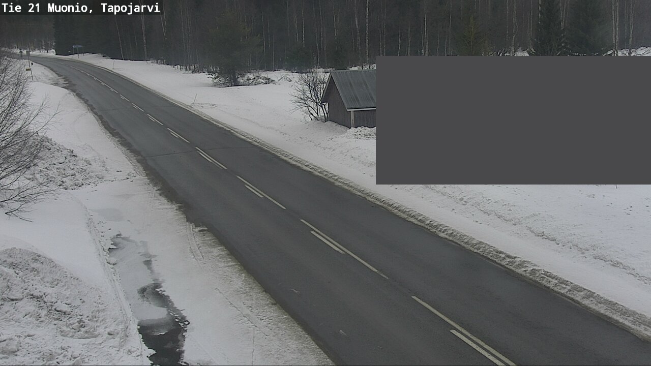 Weather Camera Image Road 21 Muonio, Tapojärvi, Muonio, Lappi