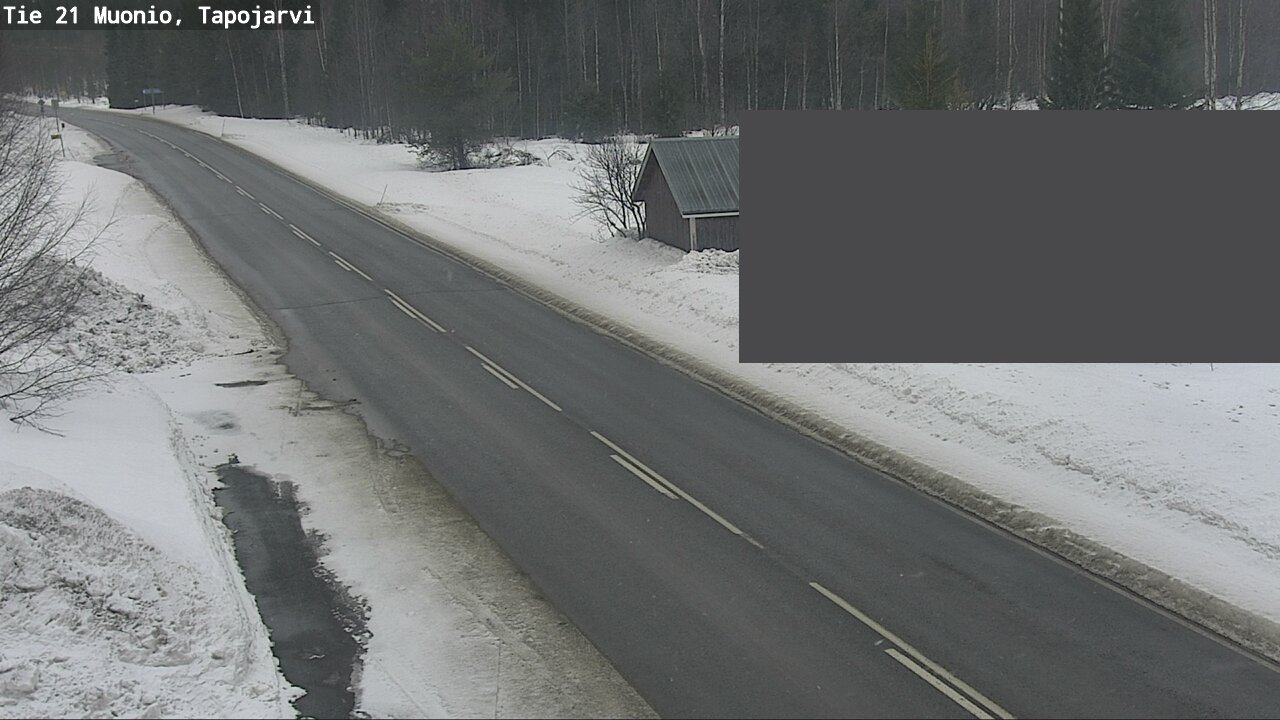 Weather Camera Image Road 21 Muonio, Tapojärvi, Muonio, Lappi