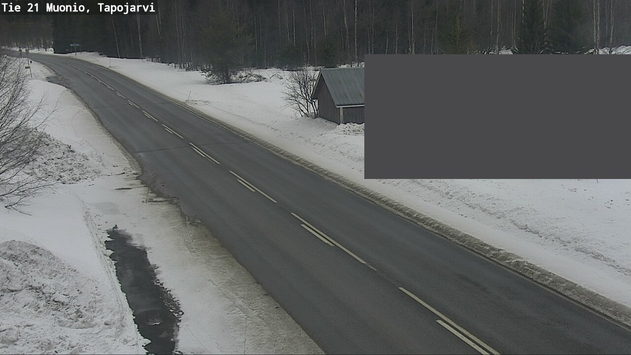 Weather Camera Image Road 21 Muonio, Tapojärvi, Muonio, Lappi