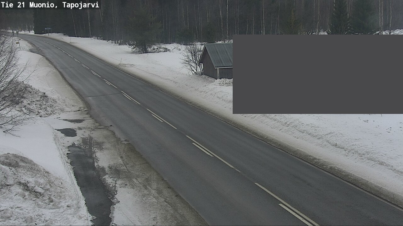 Weather Camera Image Road 21 Muonio, Tapojärvi, Muonio, Lappi