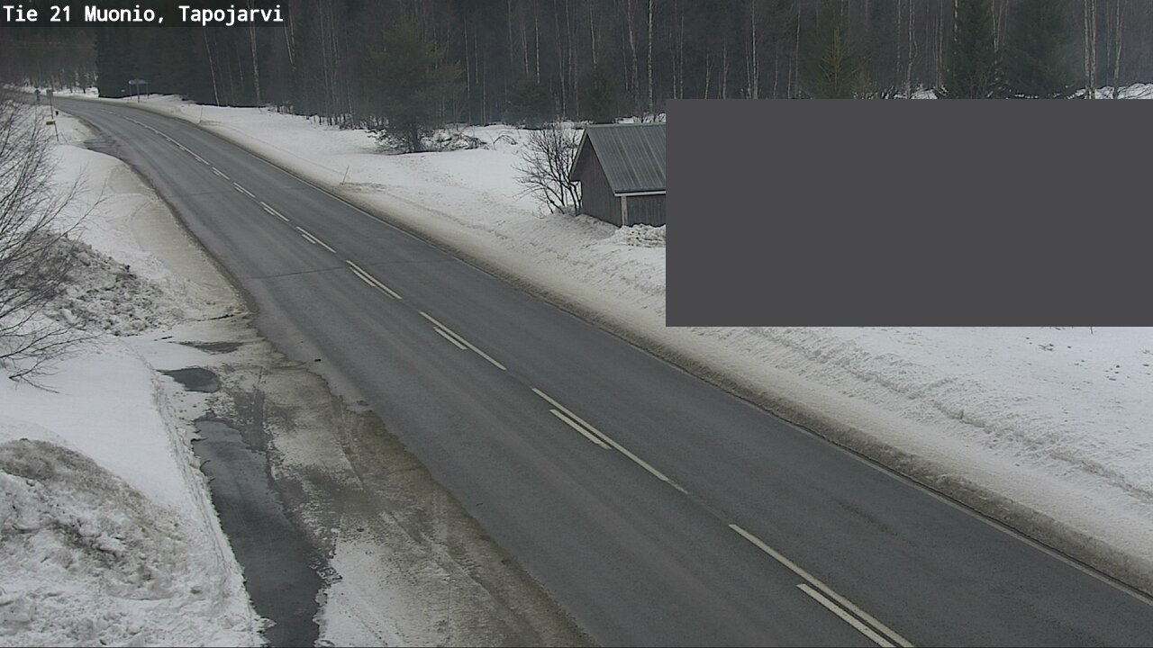Weather Camera Image Väg 21 Muonio, Tapojärvi, Muonio, Lappi