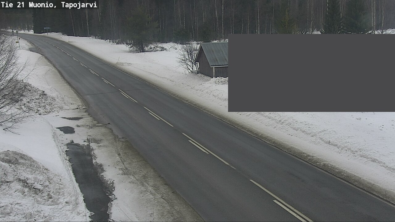 Weather Camera Image Road 21 Muonio, Tapojärvi, Muonio, Lappi