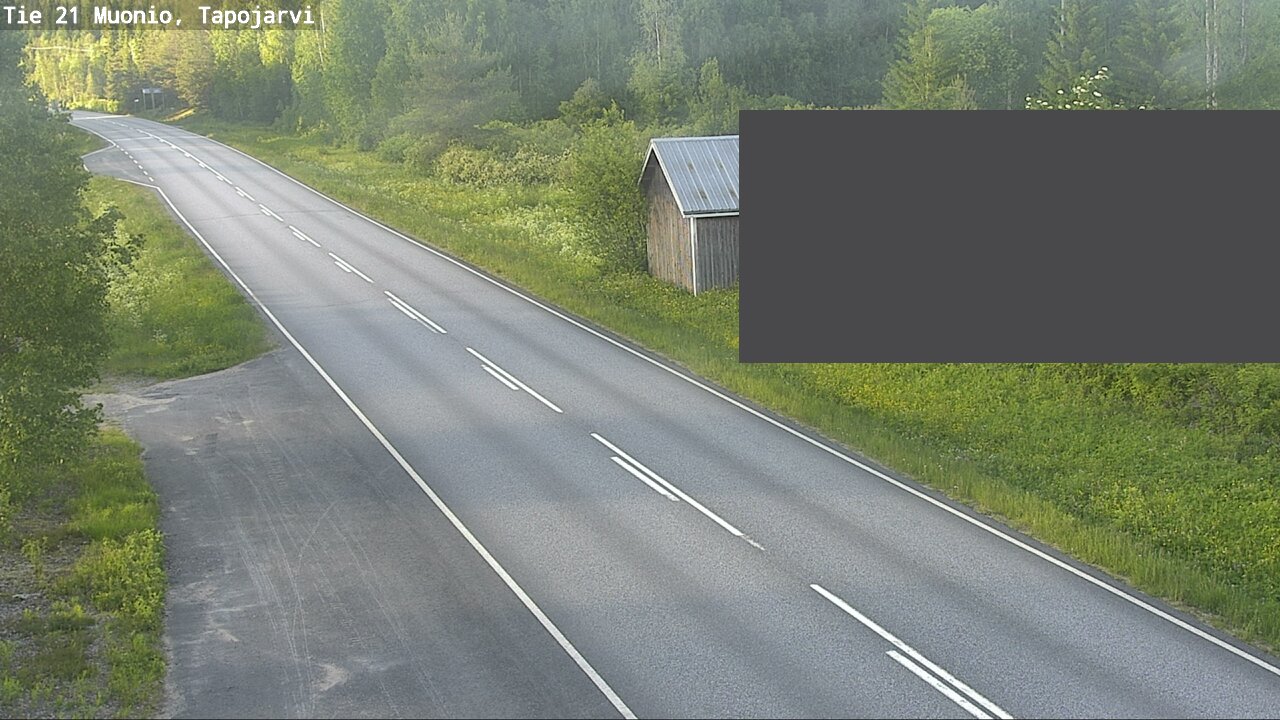 Kelikamerat Kuva Tie 21 Muonio, Tapojärvi, Muonio, Lappi