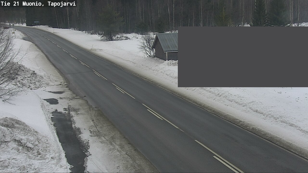 Weather Camera Image Road 21 Muonio, Tapojärvi, Muonio, Lappi