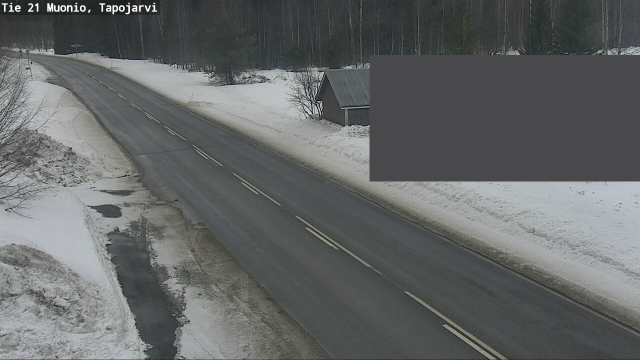 Weather Camera Image Road 21 Muonio, Tapojärvi, Muonio, Lappi