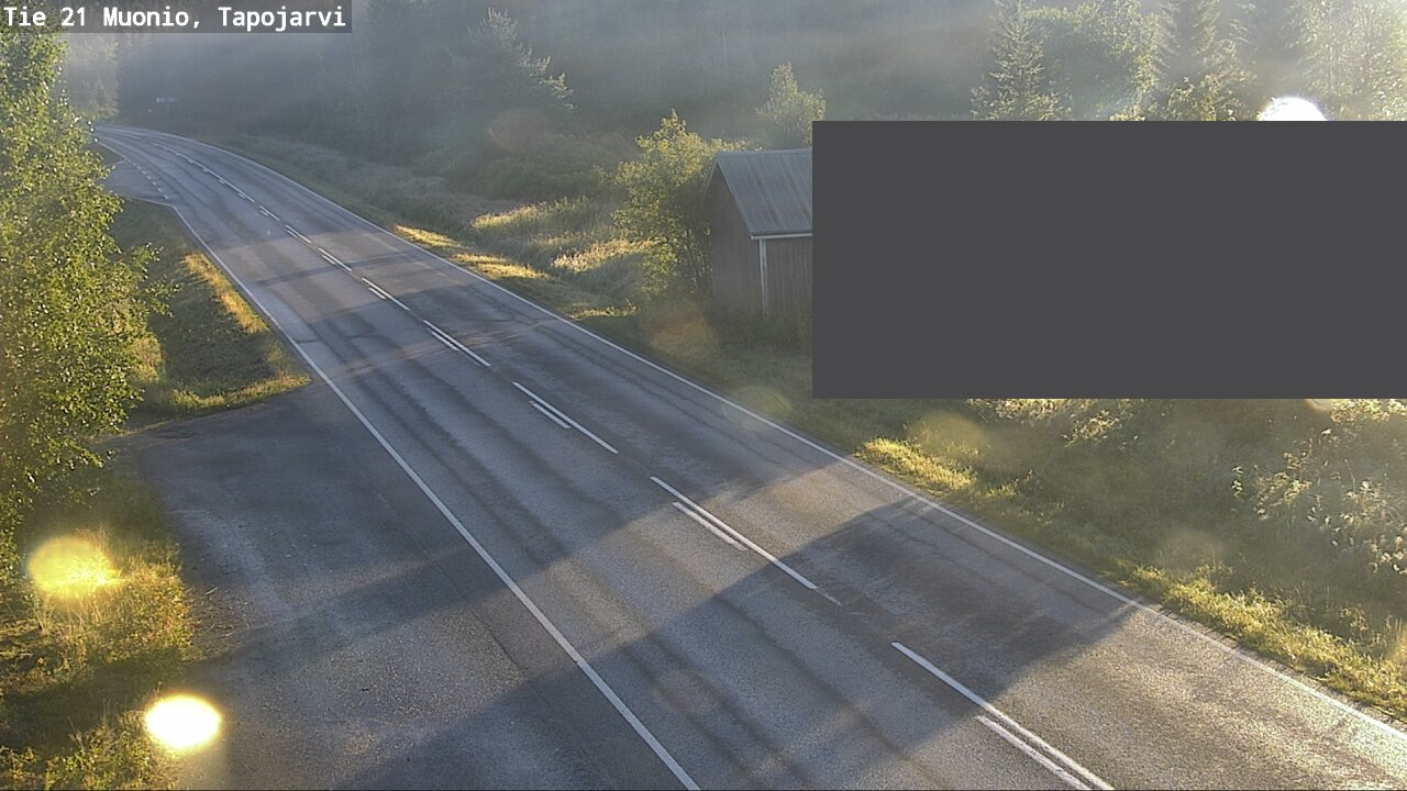 Weather Camera Image Väg 21 Muonio, Tapojärvi, Muonio, Lappi