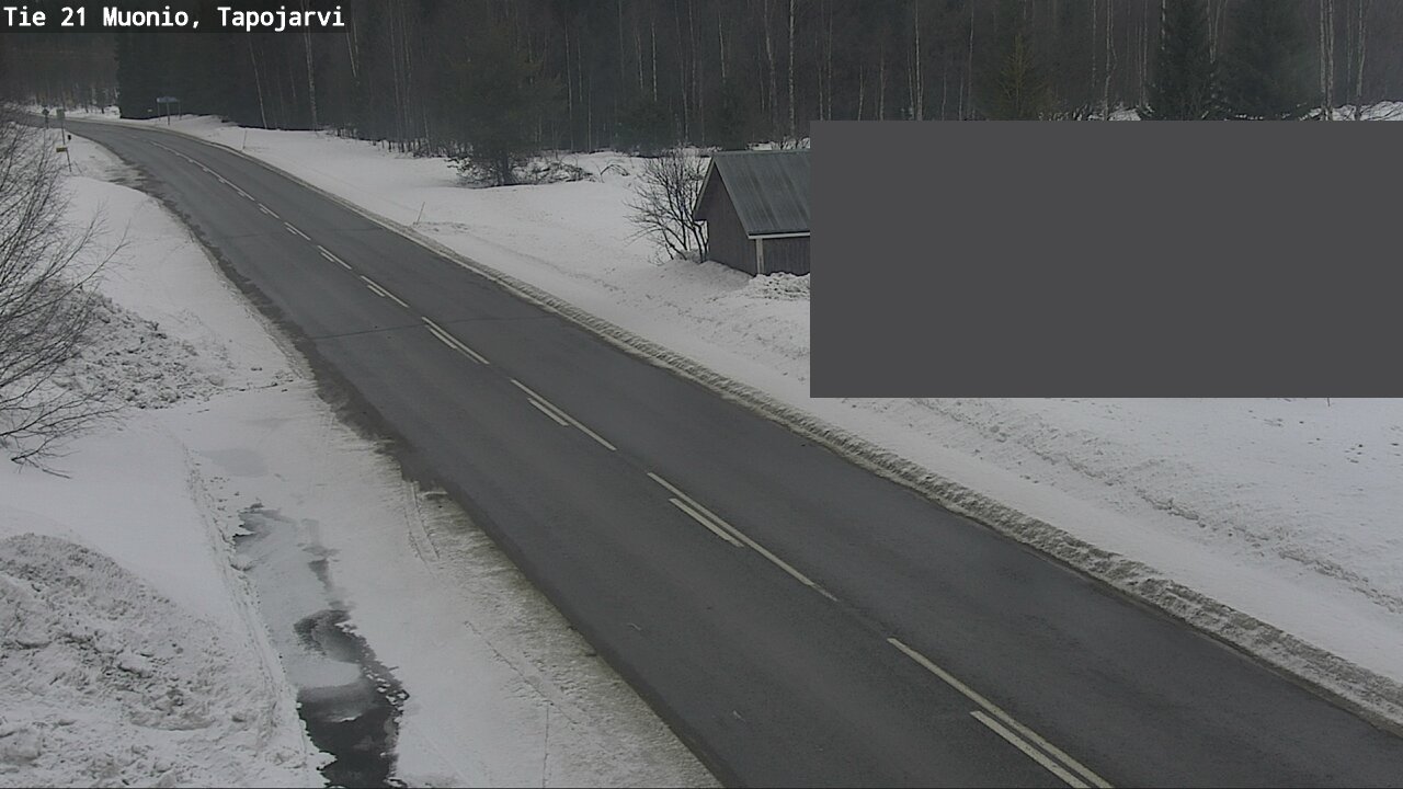 Weather Camera Image Road 21 Muonio, Tapojärvi, Muonio, Lappi