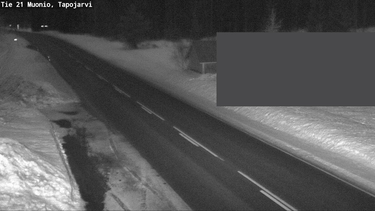 Weather Camera Image Väg 21 Muonio, Tapojärvi, Muonio, Lappi