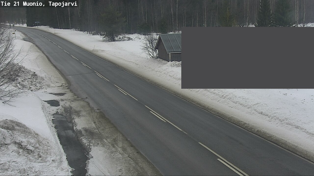Weather Camera Image Road 21 Muonio, Tapojärvi, Muonio, Lappi