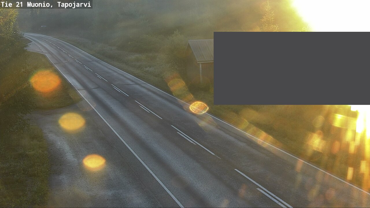 Weather Camera Image Väg 21 Muonio, Tapojärvi, Muonio, Lappi