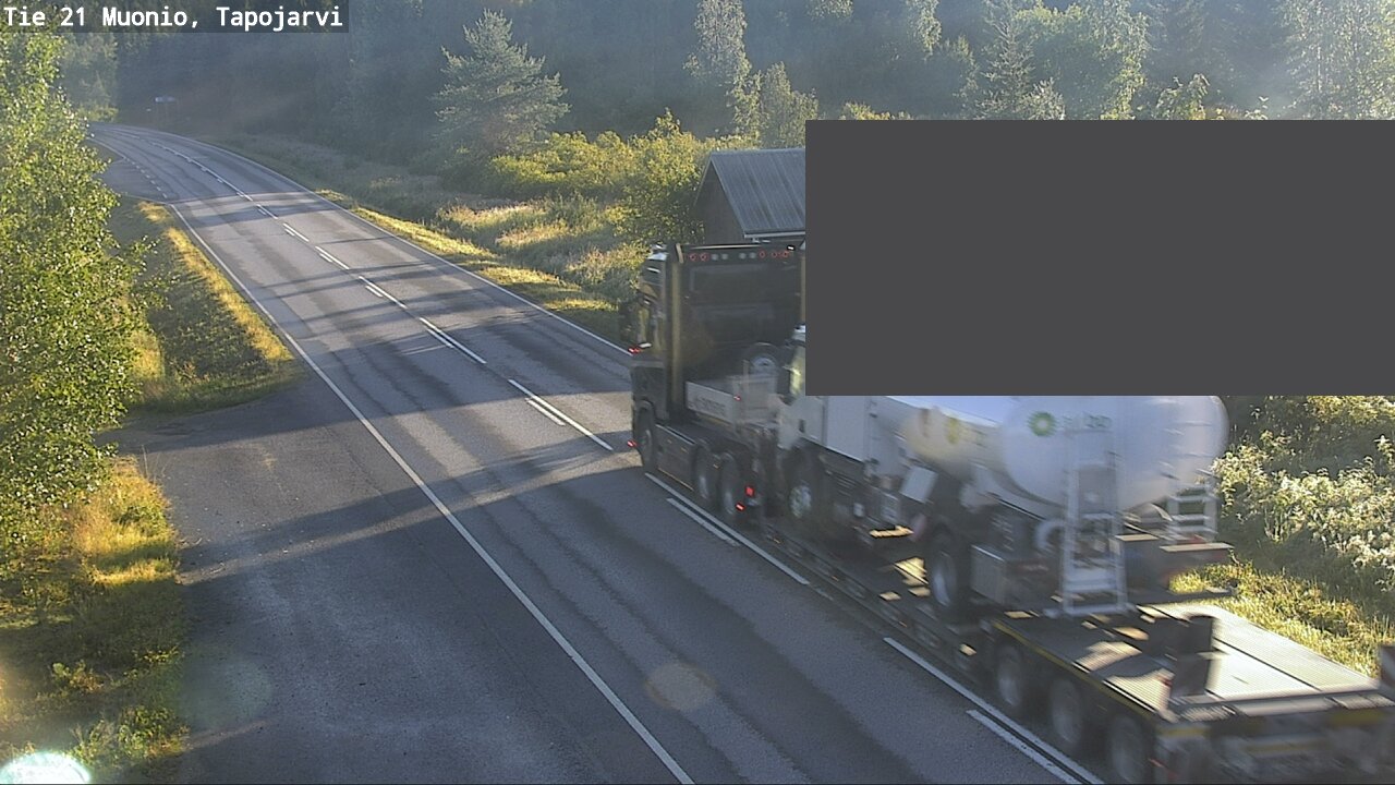Weather Camera Image Väg 21 Muonio, Tapojärvi, Muonio, Lappi