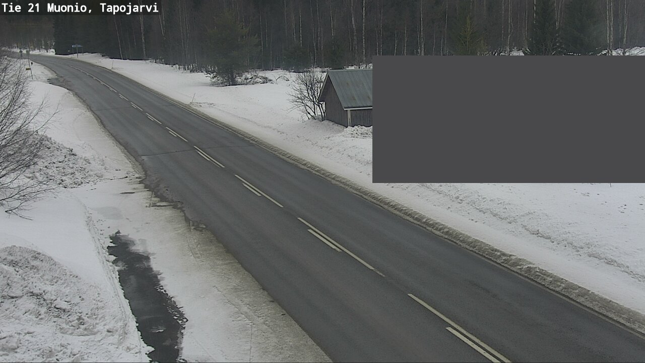Weather Camera Image Road 21 Muonio, Tapojärvi, Muonio, Lappi
