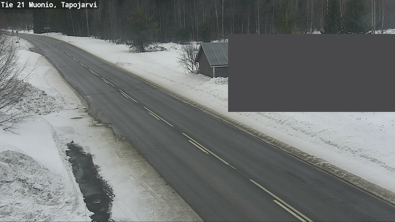 Weather Camera Image Road 21 Muonio, Tapojärvi, Muonio, Lappi