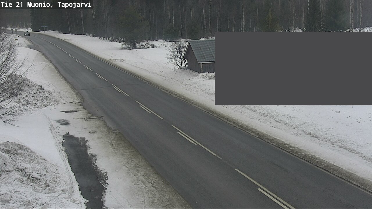 Weather Camera Image Road 21 Muonio, Tapojärvi, Muonio, Lappi