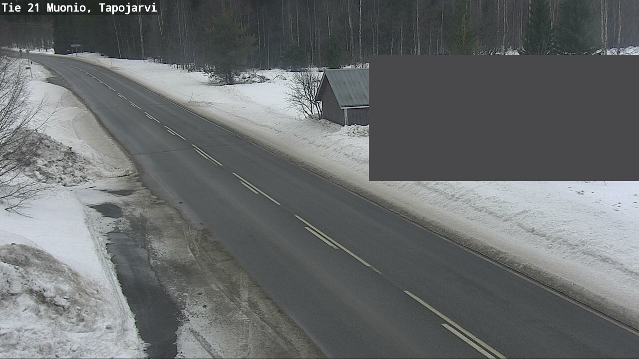 Weather Camera Image Väg 21 Muonio, Tapojärvi, Muonio, Lappi