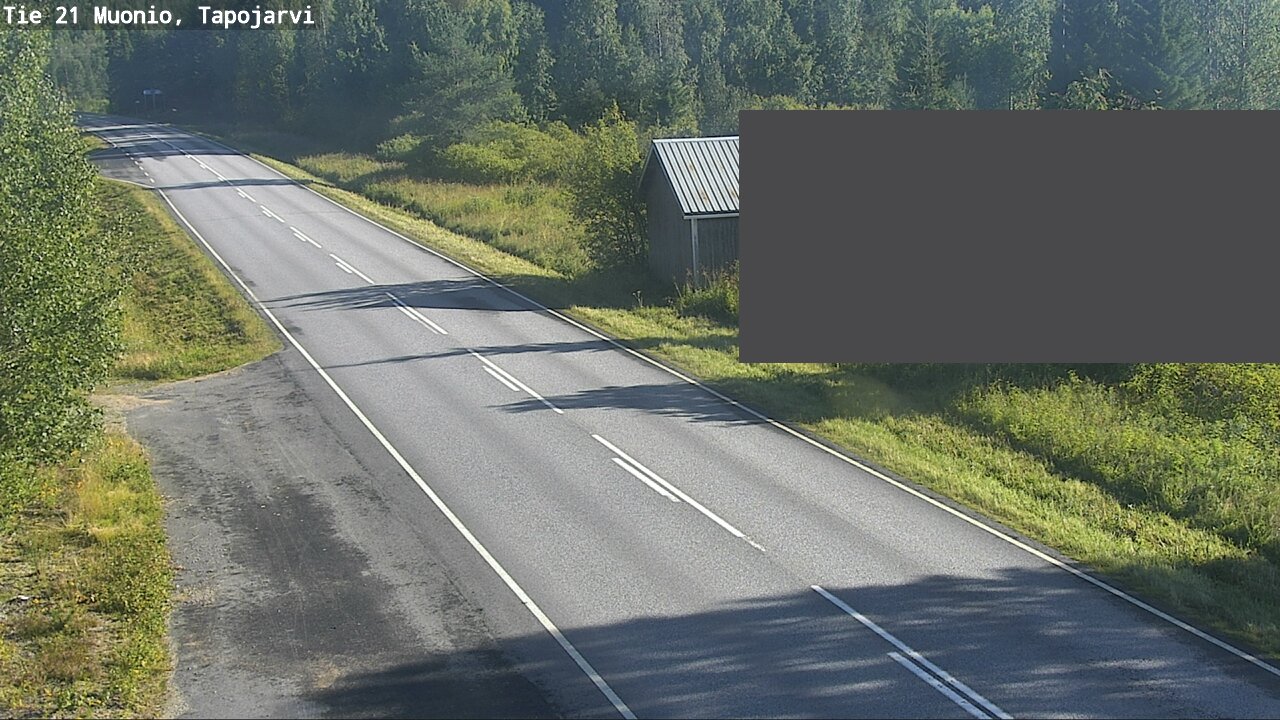Weather Camera Image Road 21 Muonio, Tapojärvi, Muonio, Lappi