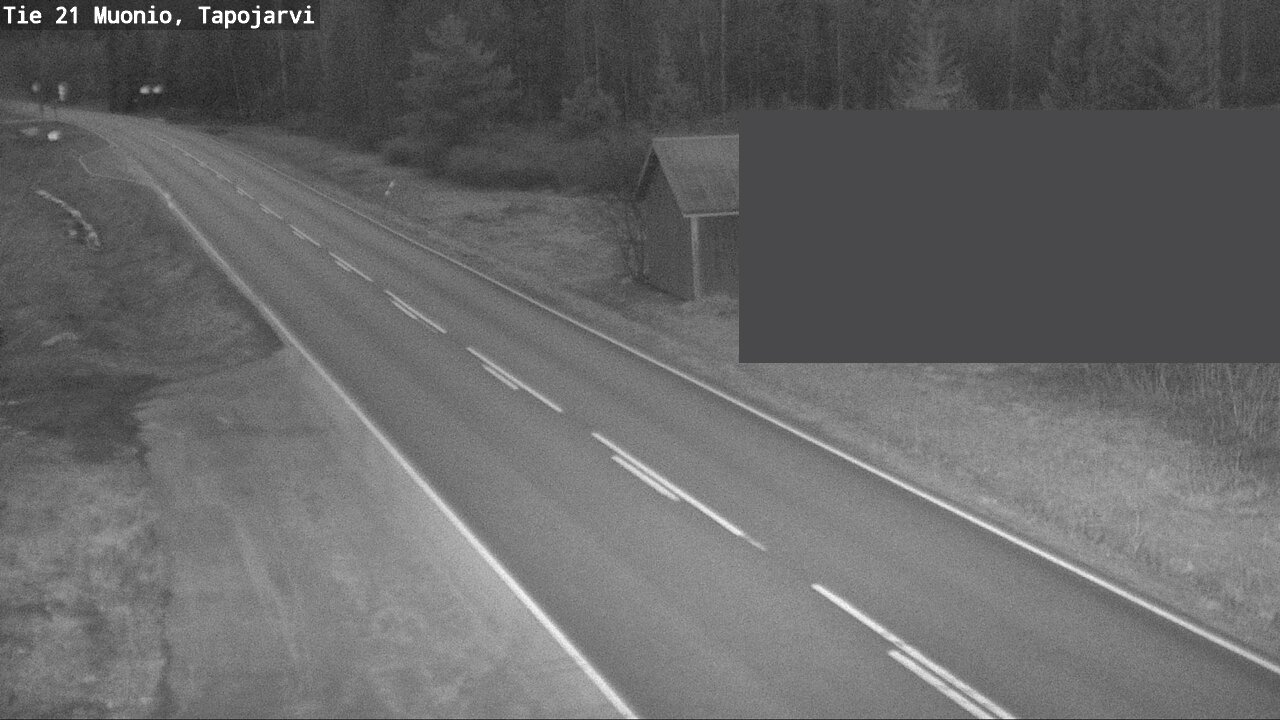 Weather Camera Image Road 21 Muonio, Tapojärvi, Muonio, Lappi