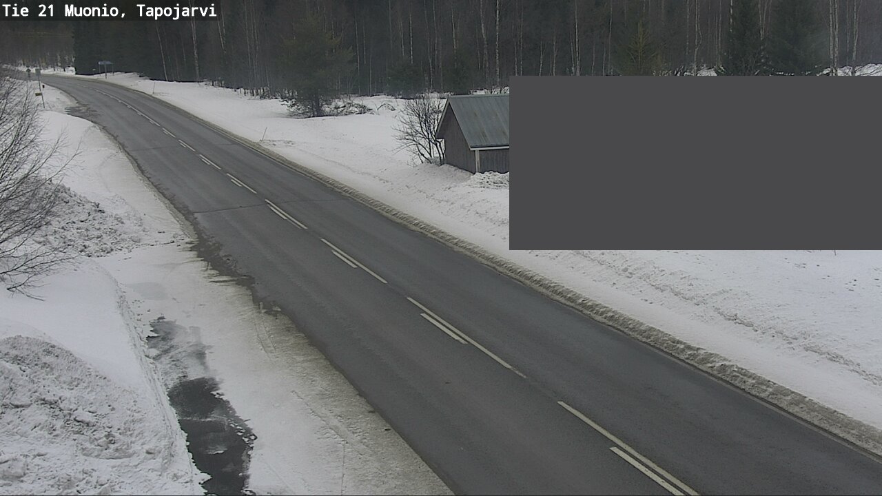 Weather Camera Image Road 21 Muonio, Tapojärvi, Muonio, Lappi