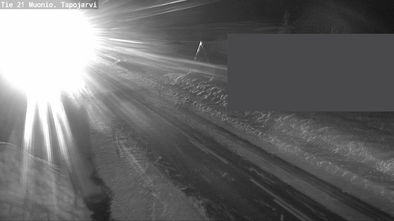 Kelikamerat Kuva Tie 21 Muonio, Tapojärvi, Muonio, Lappi