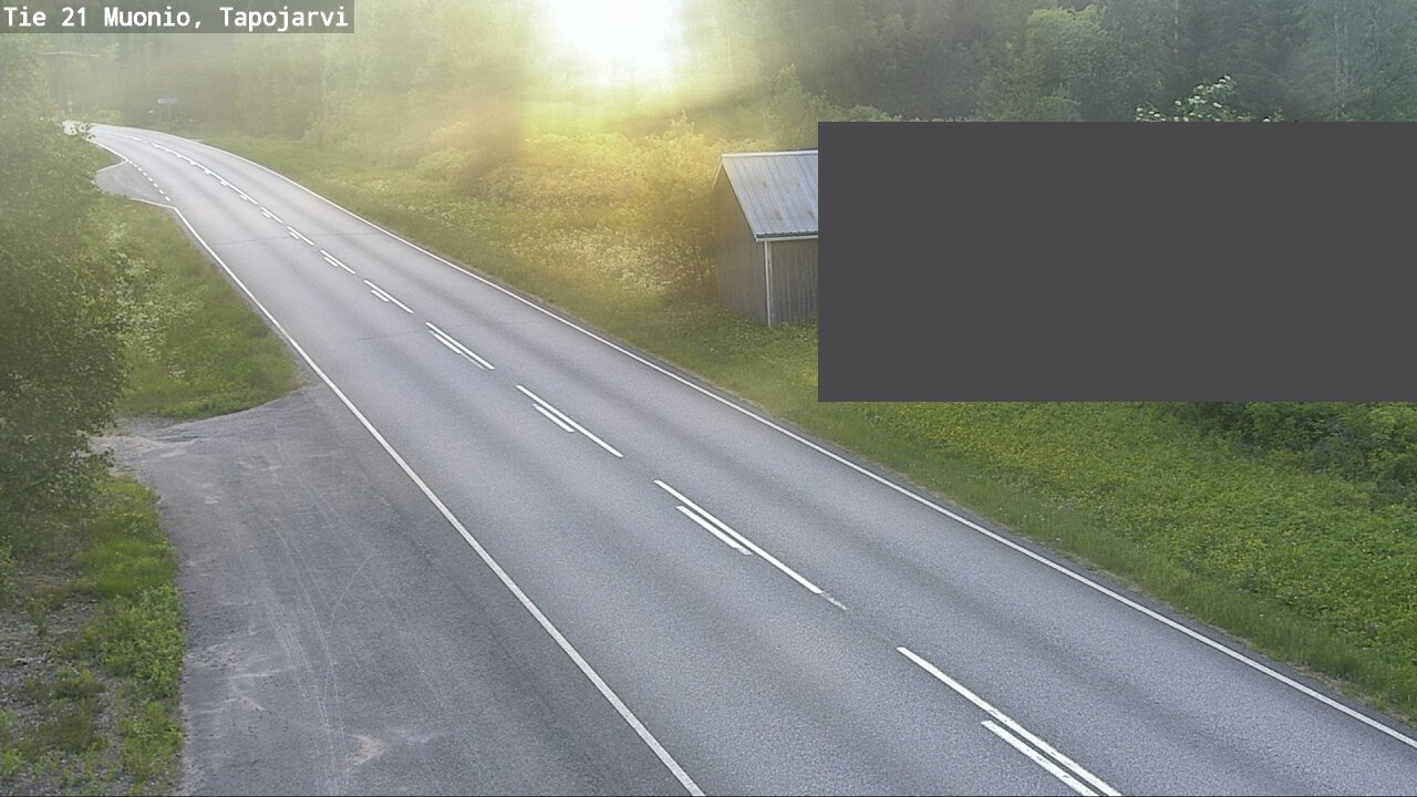 Kelikamerat Kuva Tie 21 Muonio, Tapojärvi, Muonio, Lappi