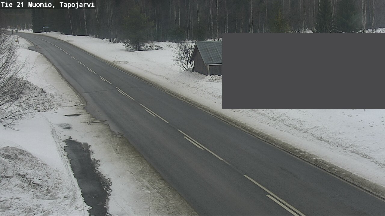 Weather Camera Image Road 21 Muonio, Tapojärvi, Muonio, Lappi