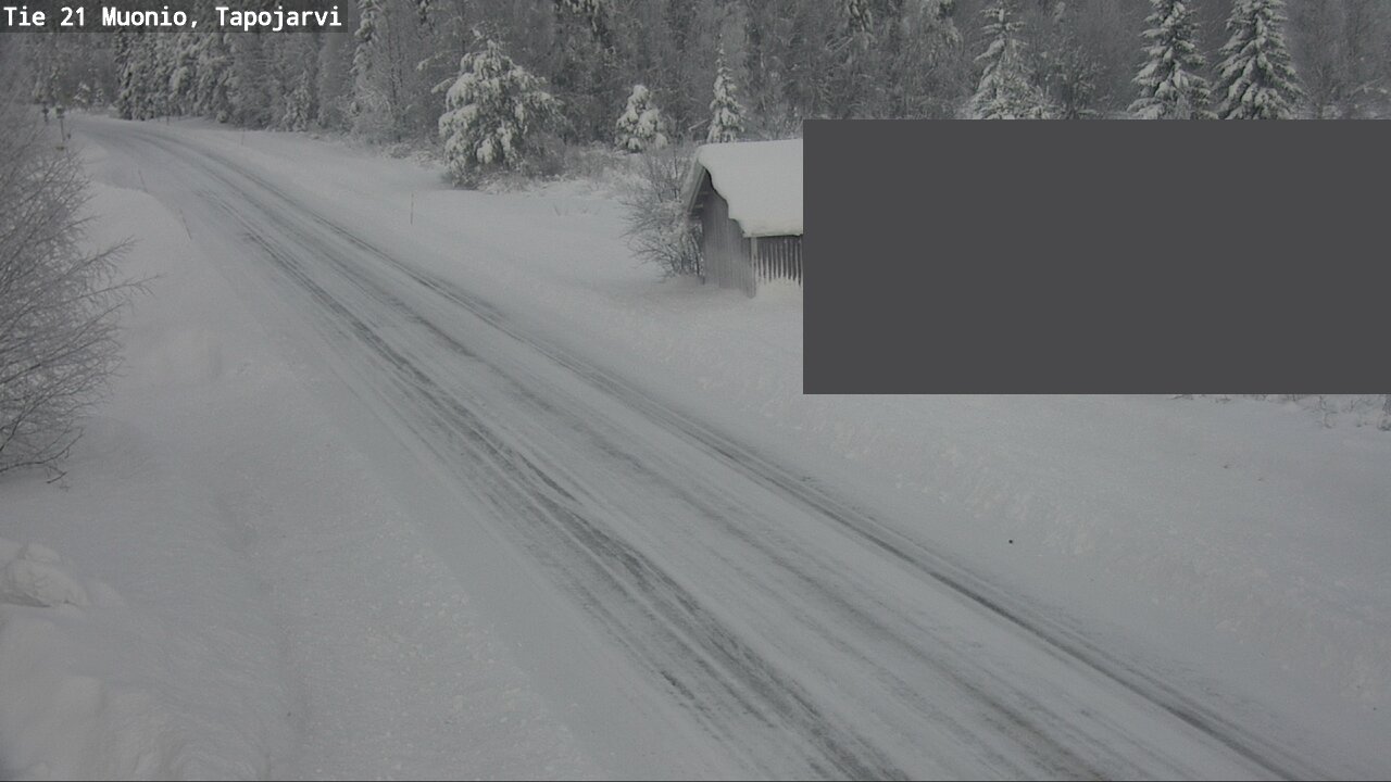 Weather Camera Image Road 21 Muonio, Tapojärvi, Muonio, Lappi