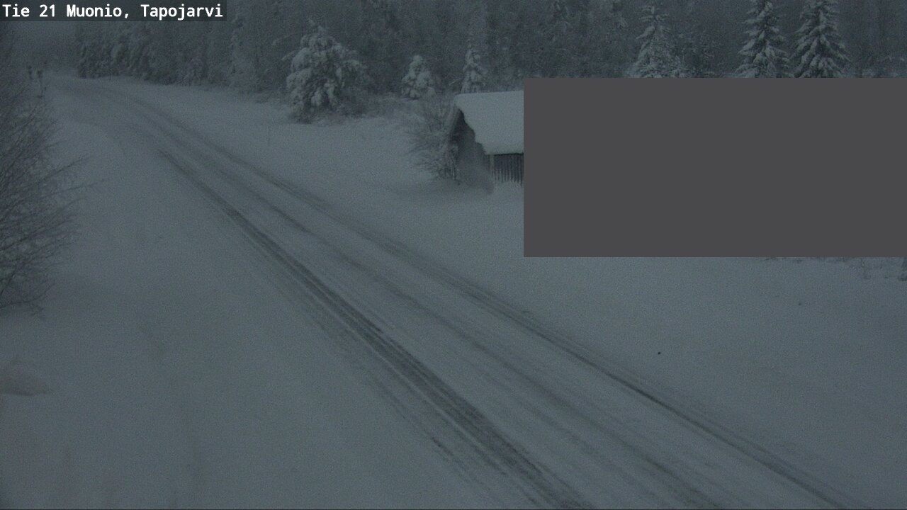 Weather Camera Image Road 21 Muonio, Tapojärvi, Muonio, Lappi