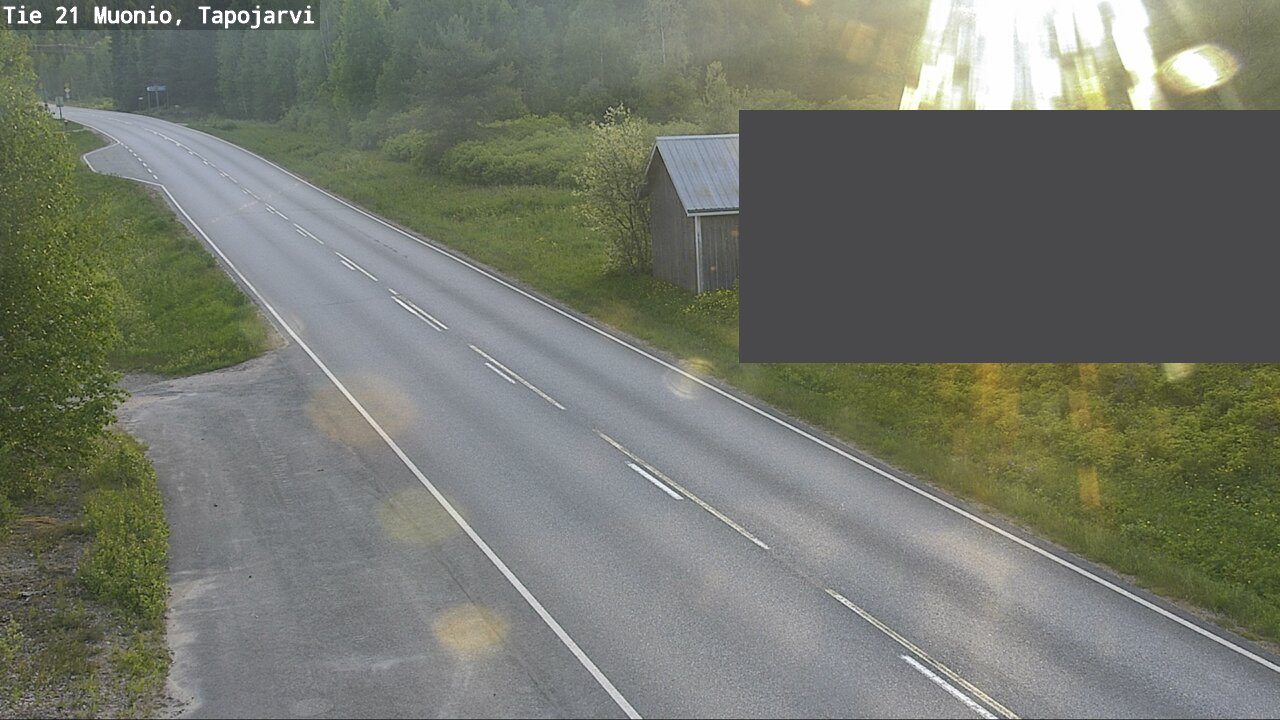 Weather Camera Image Road 21 Muonio, Tapojärvi, Muonio, Lappi