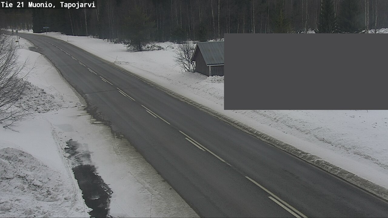Weather Camera Image Road 21 Muonio, Tapojärvi, Muonio, Lappi