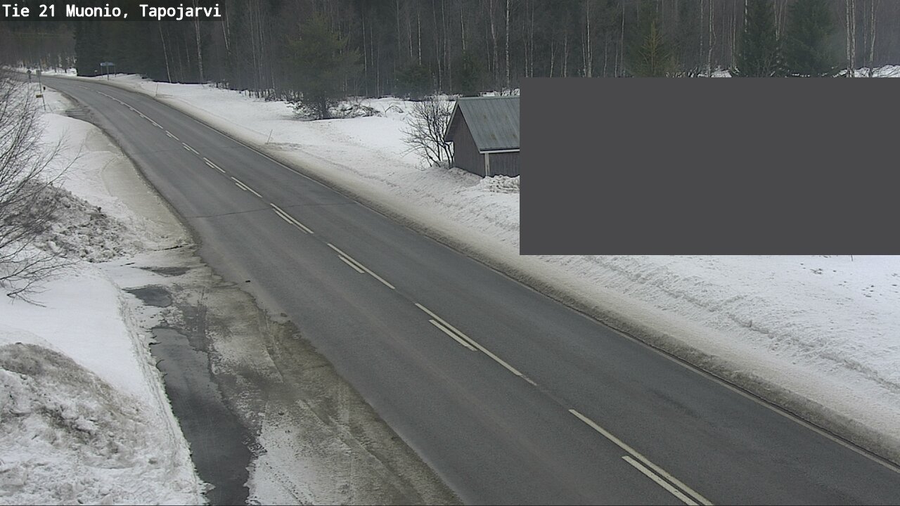Weather Camera Image Väg 21 Muonio, Tapojärvi, Muonio, Lappi