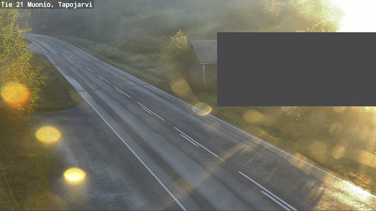Weather Camera Image Väg 21 Muonio, Tapojärvi, Muonio, Lappi