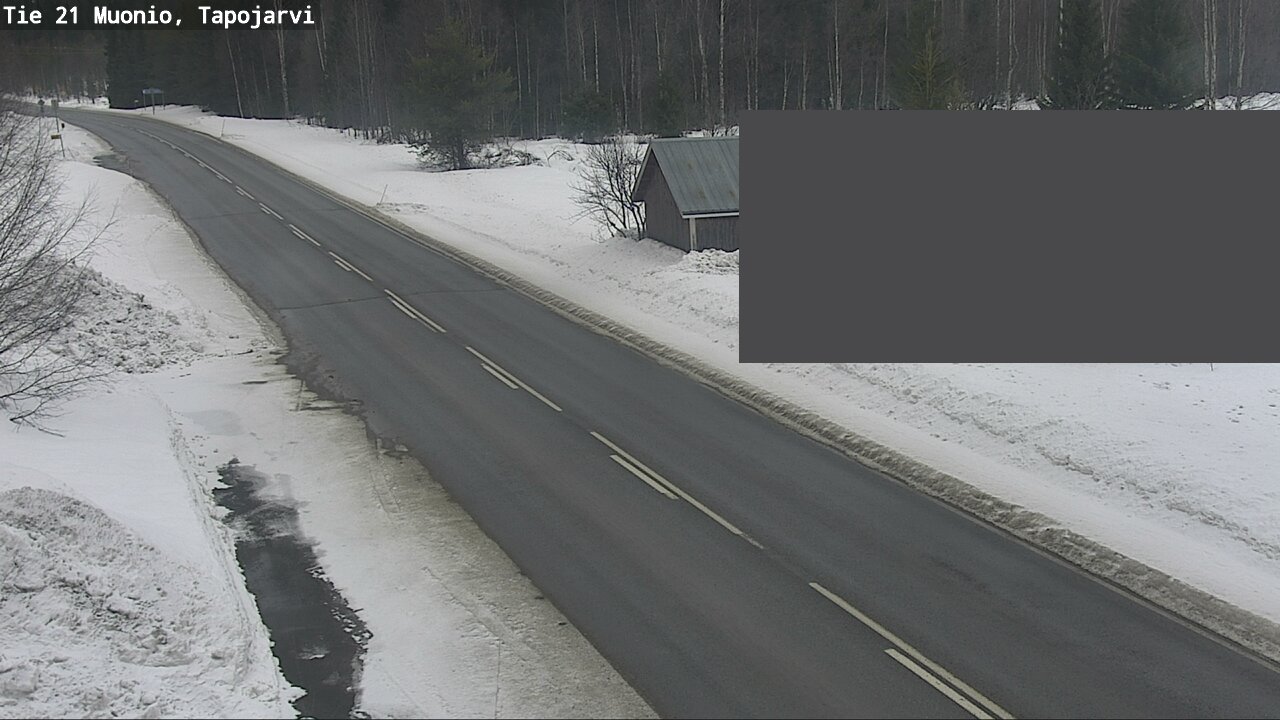 Weather Camera Image Road 21 Muonio, Tapojärvi, Muonio, Lappi