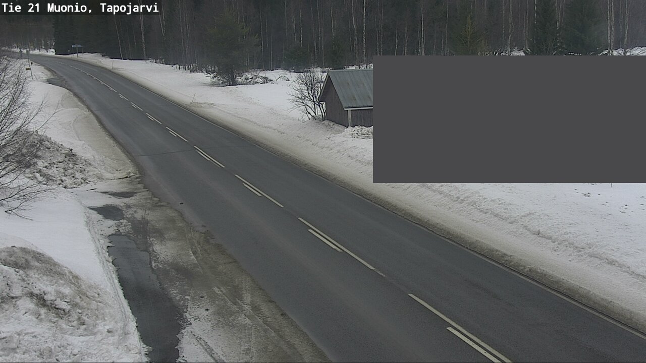 Weather Camera Image Väg 21 Muonio, Tapojärvi, Muonio, Lappi