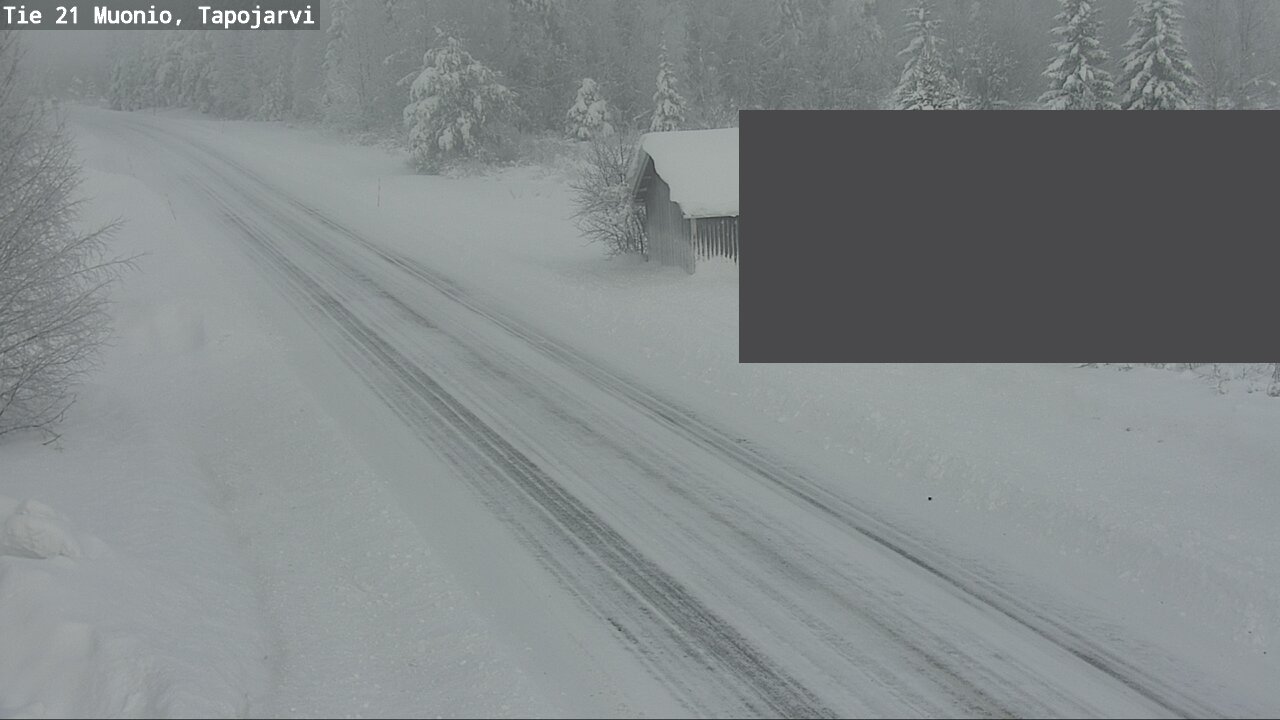Weather Camera Image Väg 21 Muonio, Tapojärvi, Muonio, Lappi