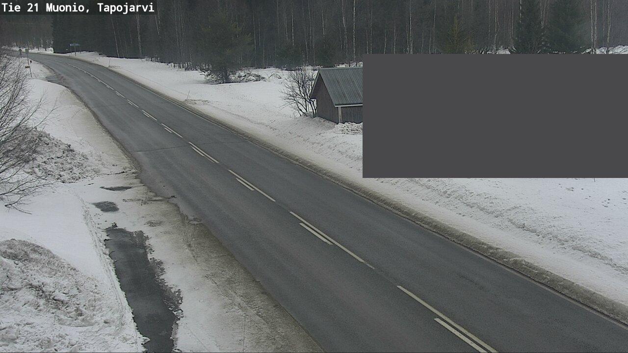 Weather Camera Image Road 21 Muonio, Tapojärvi, Muonio, Lappi