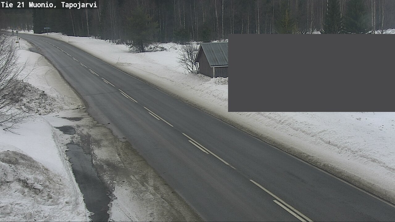 Weather Camera Image Väg 21 Muonio, Tapojärvi, Muonio, Lappi