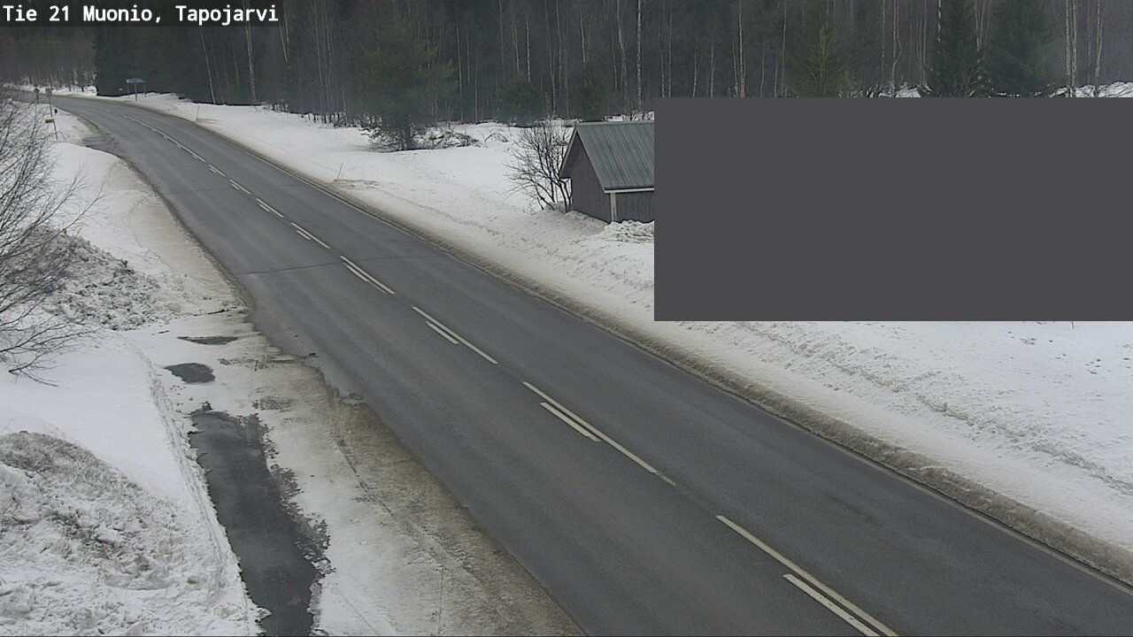 Weather Camera Image Road 21 Muonio, Tapojärvi, Muonio, Lappi