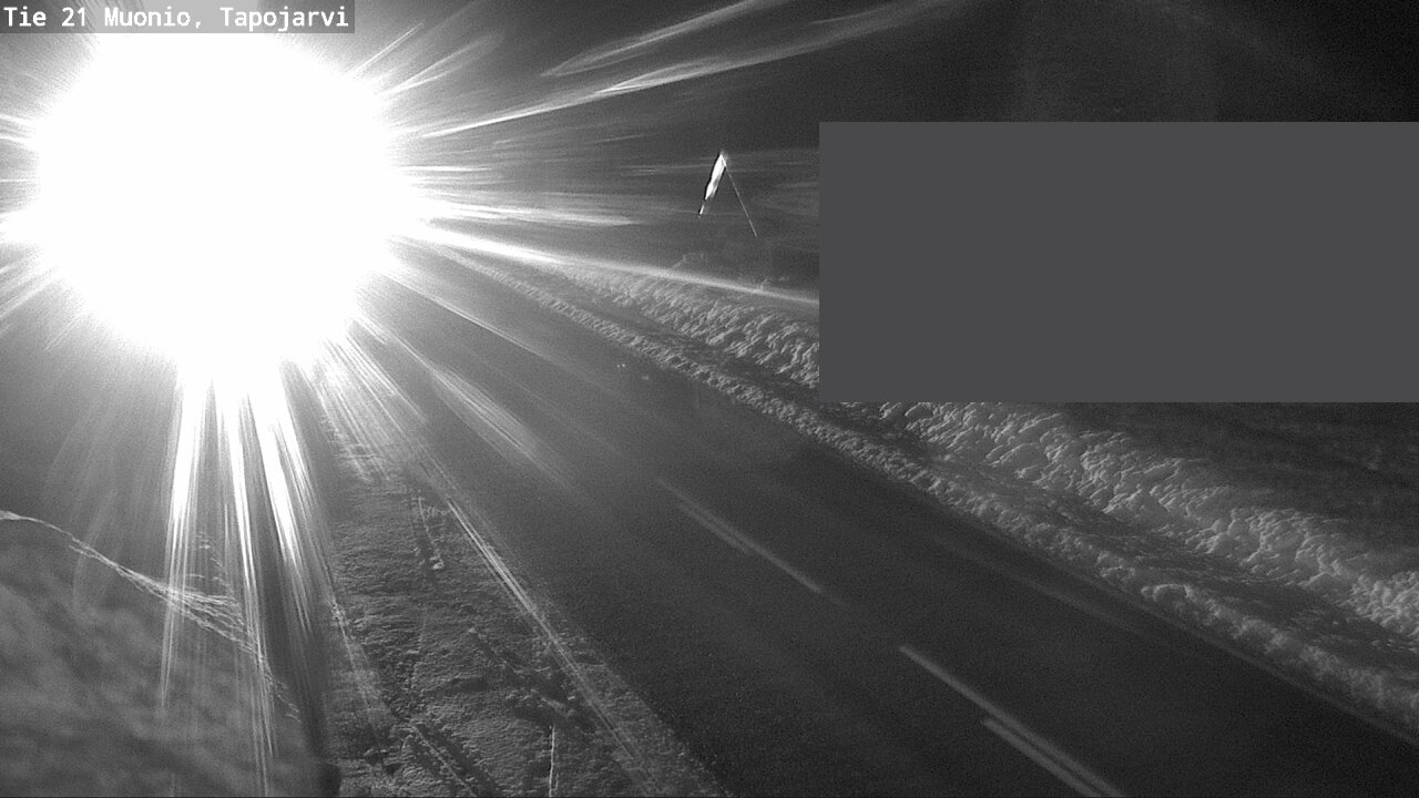 Weather Camera Image Väg 21 Muonio, Tapojärvi, Muonio, Lappi