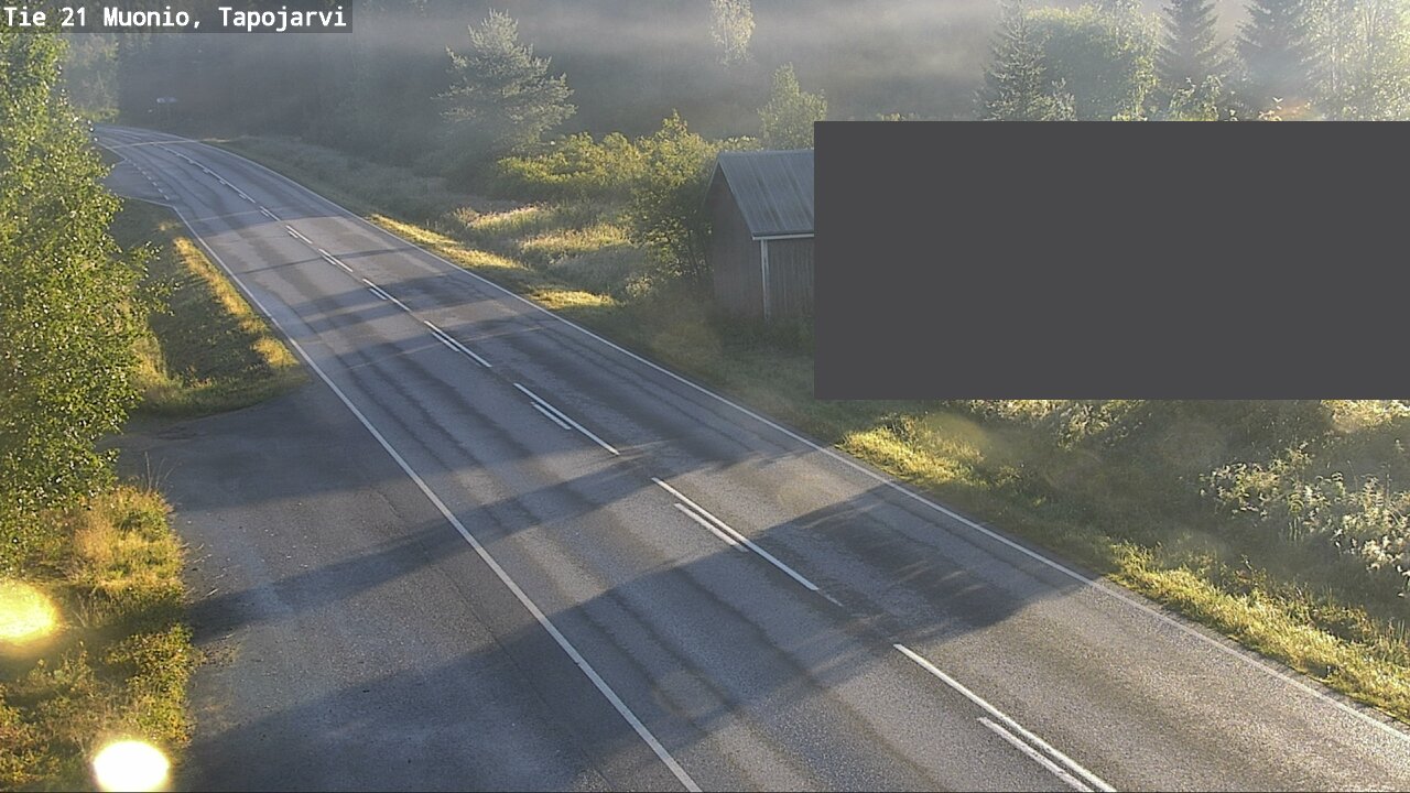 Weather Camera Image Road 21 Muonio, Tapojärvi, Muonio, Lappi
