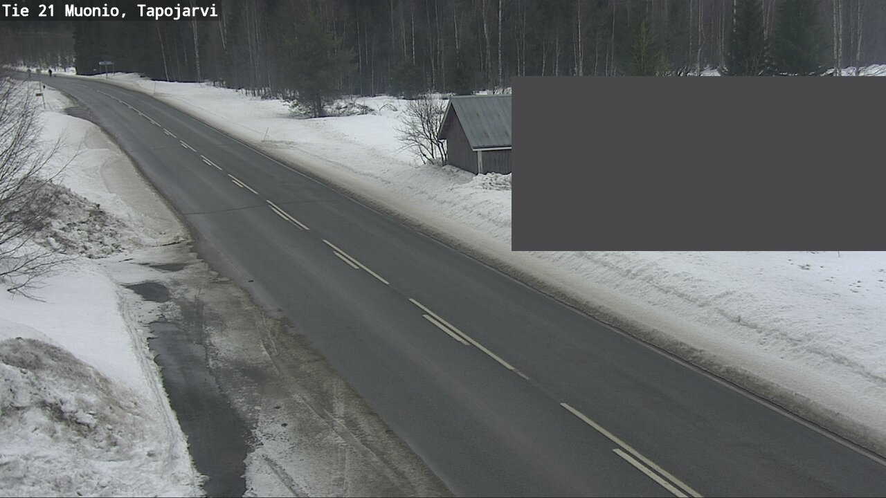 Weather Camera Image Väg 21 Muonio, Tapojärvi, Muonio, Lappi