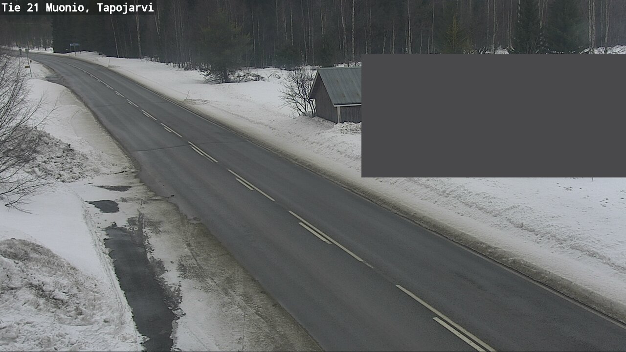 Weather Camera Image Road 21 Muonio, Tapojärvi, Muonio, Lappi