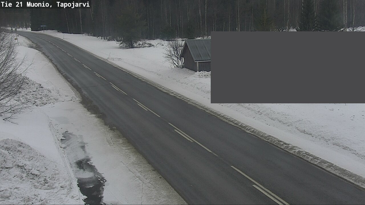 Weather Camera Image Road 21 Muonio, Tapojärvi, Muonio, Lappi