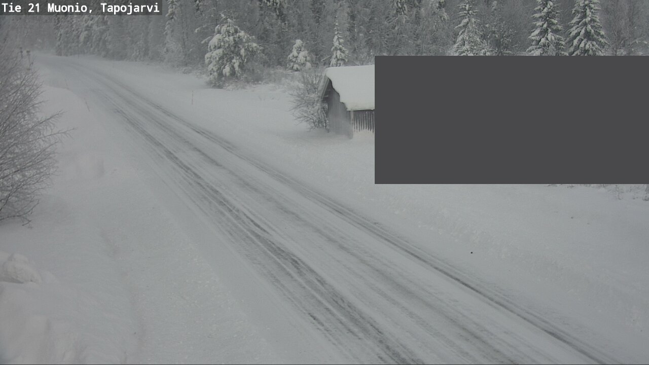 Weather Camera Image Road 21 Muonio, Tapojärvi, Muonio, Lappi