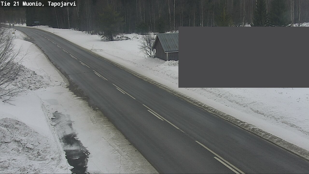 Weather Camera Image Road 21 Muonio, Tapojärvi, Muonio, Lappi