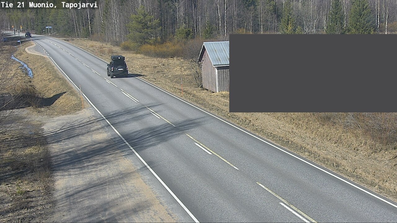 Weather Camera Image Road 21 Muonio, Tapojärvi, Muonio, Lappi