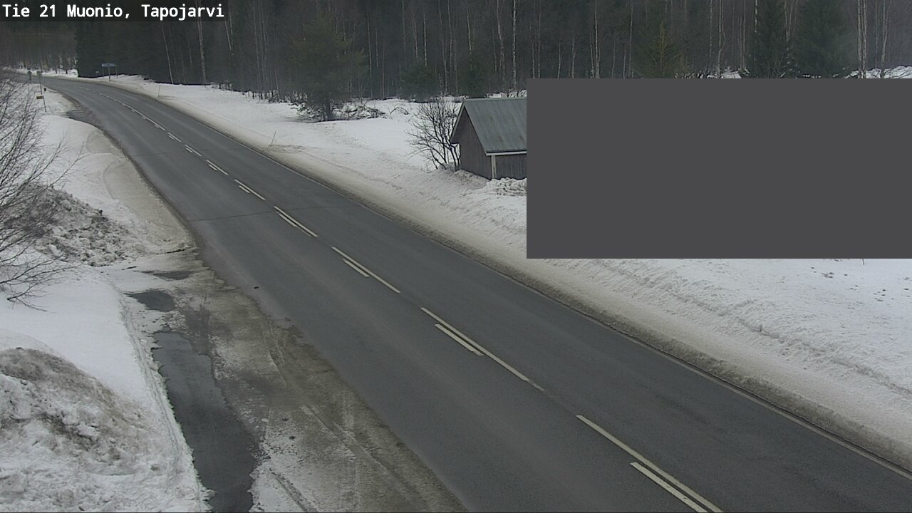 Weather Camera Image Väg 21 Muonio, Tapojärvi, Muonio, Lappi