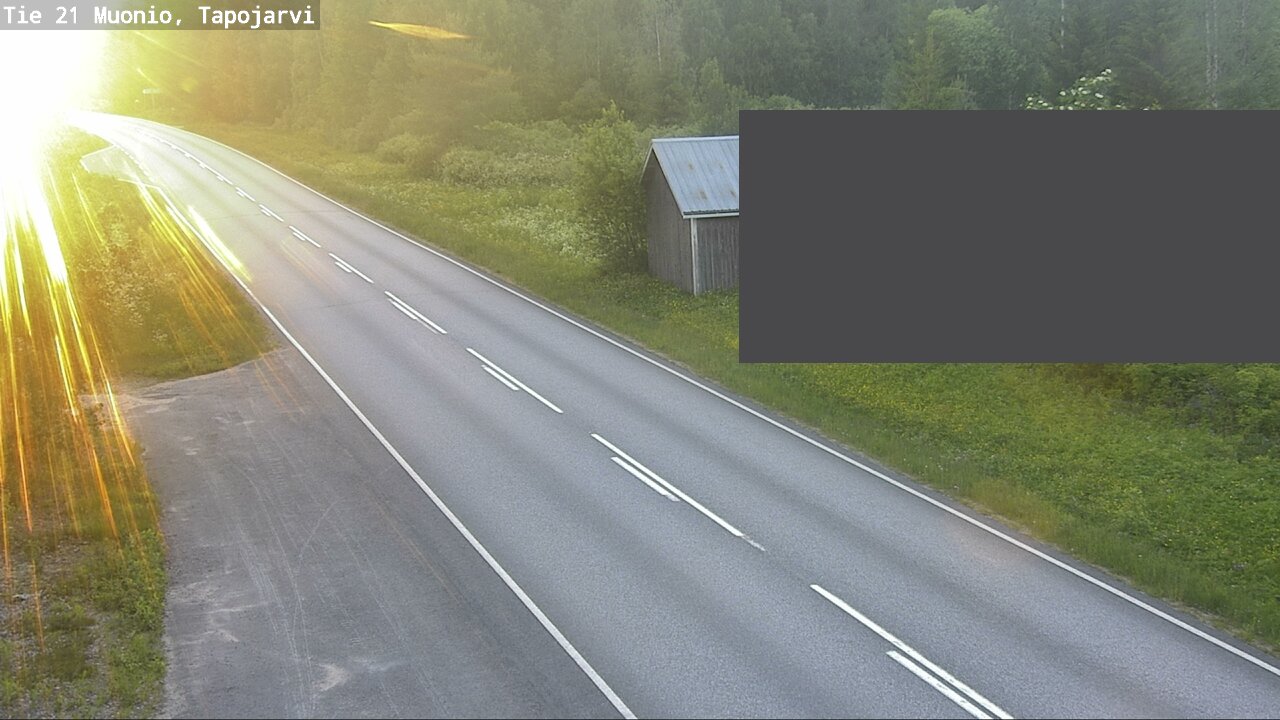 Kelikamerat Kuva Tie 21 Muonio, Tapojärvi, Muonio, Lappi