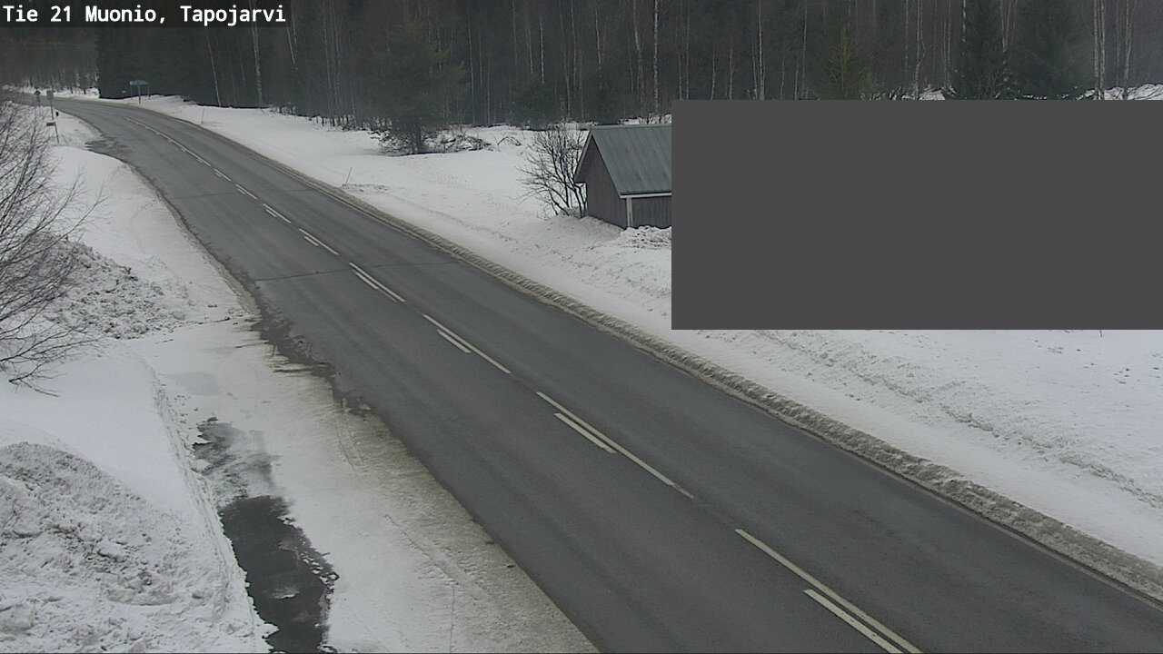 Weather Camera Image Road 21 Muonio, Tapojärvi, Muonio, Lappi