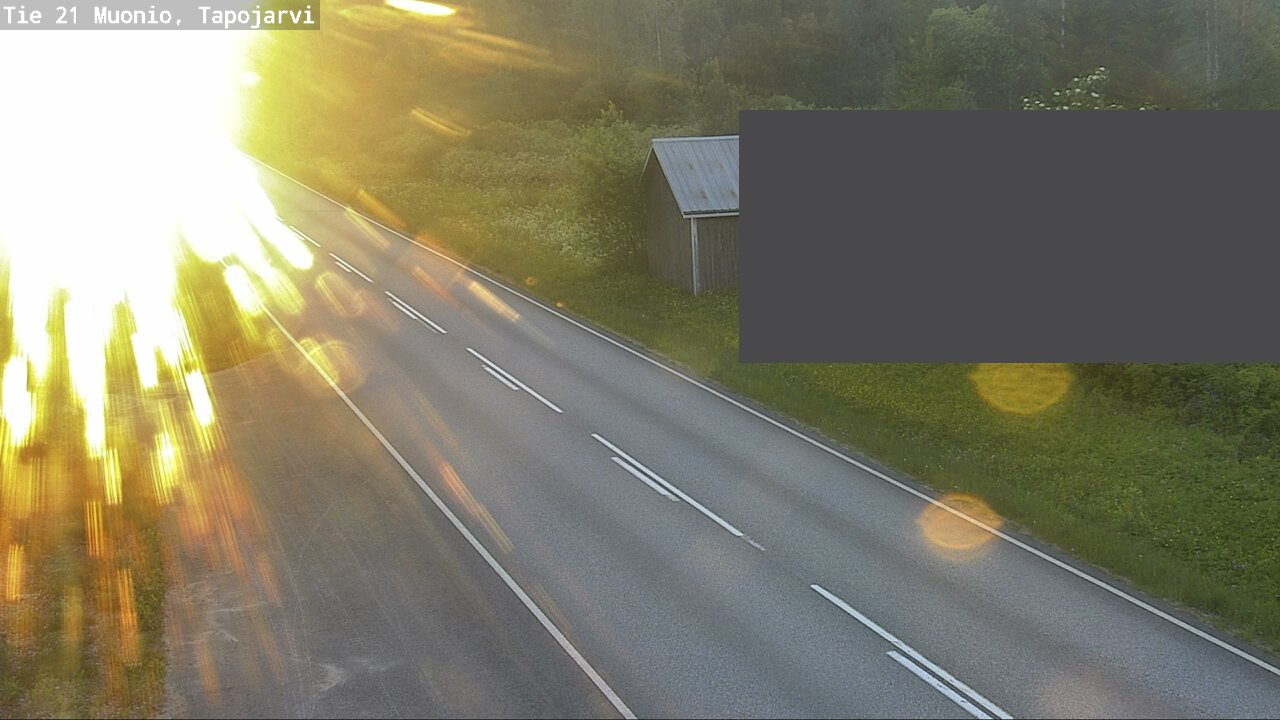 Kelikamerat Kuva Tie 21 Muonio, Tapojärvi, Muonio, Lappi