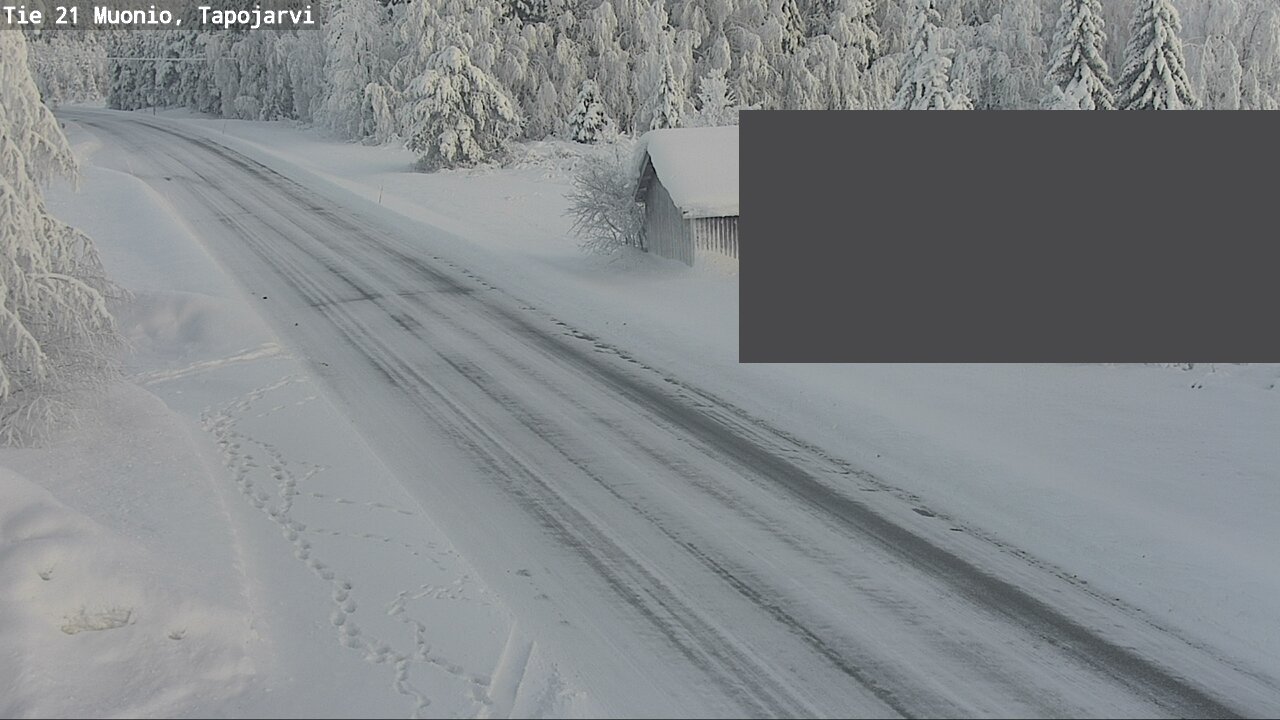 Kelikamerat Kuva Tie 21 Muonio, Tapojärvi, Muonio, Lappi